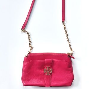 Authentic Tory Burch Leather Crossbody Bag